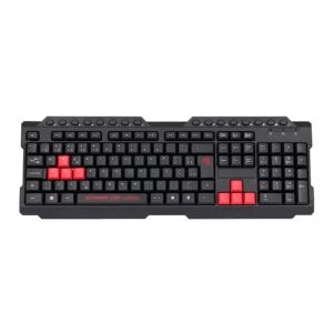 Teclado Gamer ELG DRAGON WAR, ABNT2, Preto e Vermelho, TGDW2