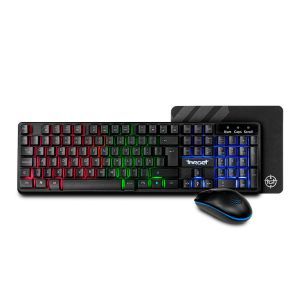 Combo Gamer TGT Fal, Rainbow, Teclado ABNT2, Mouse 1600DPI, Mousepad Pequeno, TGT-FAL-RBW01