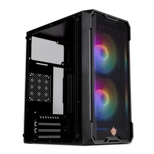 Gabinete Gamer TGT Jester, Lateral de Vidro, Com 2 Ventoinhas, Preto, TGT-JSR-BKGF01