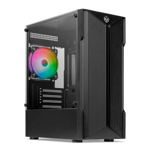 Gabinete Gamer TGT Skylancer V2, Mid-Tower, Lateral De Vidro, Com 1 Fan, Preto, TGT-SKLV2-BK-1F