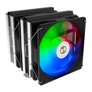 Cooler Para Processador Alseye Thor N600-DT FDB, ARGB, 120mm, Preto, THOR-N600-DTBK