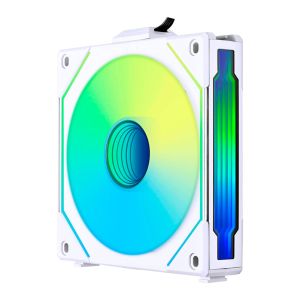 Ventoinha Lian Li Uni Fan SL-INF 120 Reverse, RGB, 120mm, Branca, UF-RSLIN120-1W