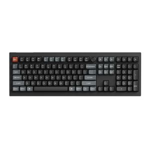 Teclado Mecanico Keychron V6 Ultra 8K, RGB, Wireless, Switch Silk POM Brown, Preto, V6U-D3 Teclado Mecanico Keychron V6 Ultra 8K, RGB, Wireless, Switch Silk POM Brown, Preto, V6U-D3