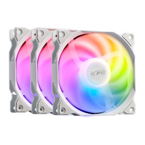 Kit Ventoinhas XPG Vento 120 PWM, ARGB, 3x120mm, Branco, VENTO120ARGBPWM3C-WHCWW
