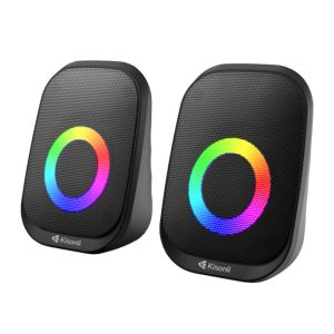 Caixa de Som Kisonli Vibewave X7, RGB, 6W, USB, Preto, VWB-X7-BL03