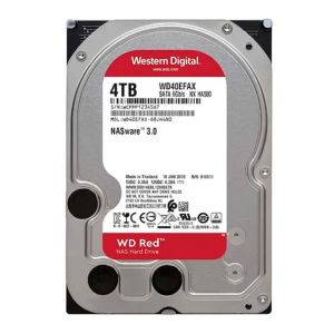 HD WD Red Nas, 4TB, 3.5, 5400 RPM, Sata III 6GB/s, Cache 256MB