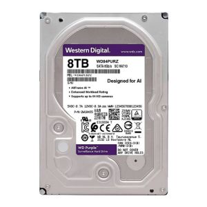 HD WD Purple, 8TB, 3.5, 7200 RPM, Sata III 6GB/s, Cache 128MB