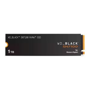 SSD WD Black SN7100, 1TB, M.2 2280, PCIe NVMe, Leitura 7250MB/s, Gravacao 6900MB/s, WDS100T4X0E