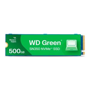 SSD WD Green SN350, 500GB, M.2 2280, PCIe NVMe, Leitura 2400 MB/s, Gravacao 1500 MB/s, WDS500G2G0C