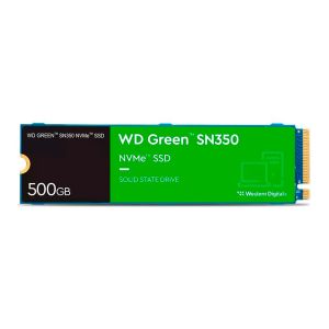 SSD WD Green SN350, 500GB, M.2 2280, PCIe NVMe, Leitura 2400 MB/s, Gravacao 1500 MB/s, WDS500G2G0C
