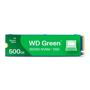 SSD WD Green SN350, 500GB, M.2 2280, PCIe NVMe, Leitura 2400 MB/s, Gravacao 1500 MB/s, WDS500G2G0C