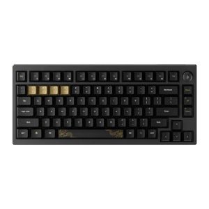 Teclado Mecanico Keychron Black Myth Wukong, Wireless, Switch TTC Bluish White, Preto, WKS-20 Teclado Mecanico Keychron Black Myth Wukong, Wireless, Switch TTC Bluish White, Preto, WKS-20