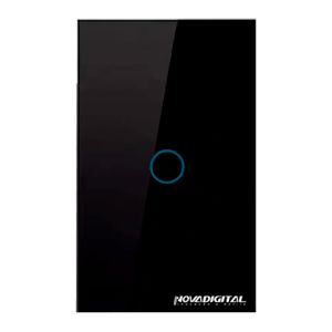 Interruptor Touch Nova Digital, Wi-Fi, Preto, WS-US1-B