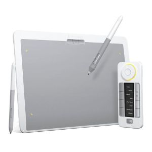 Mesa Digitalizadora Xencelabs Pen Tablet Medium Bundle SE, 5080LPI, Niveis de Pressao 8192, + Controle de Atalhos, Branco, XMCTBMFRES-SE