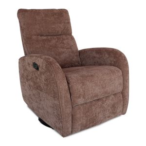 Poltrona Manual Reclinavel Zinnia Ambar, Tecido Algodao Chenille, Caramelo Claro, ZNC-AMB-CA02 Poltrona Manual Reclinavel Zinnia Ambar, Tecido Algodao Chenille, Caramelo Claro, ZNC-AMB-CA02