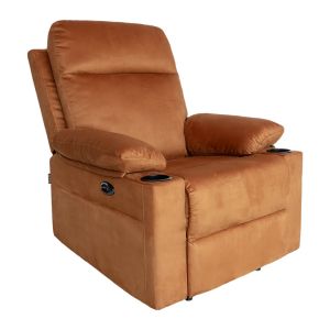 Poltrona Eletrica Reclinavel Zinnia Istanbul, Tecido Suede Chamois, Caramelo, ZNC-ITSB-CA01 Poltrona Eletrica Reclinavel Zinnia Istanbul, Tecido Suede Chamois, Caramelo, ZNC-ITSB-CA01