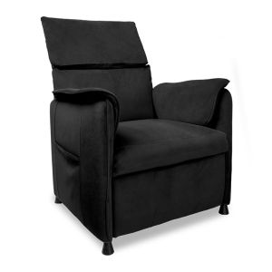 Poltrona Eletrica Reclinavel Zinnia Sicilia, Tecido Suede Anti-Arranhao, Preto, ZNC-SCL-PT01 Poltrona Eletrica Reclinavel Zinnia Sicilia, Tecido Suede Anti-Arranhao, Preto, ZNC-SCL-PT01