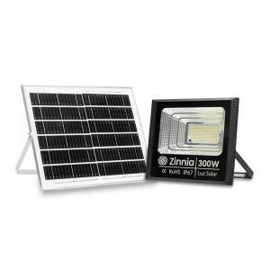 Refletor Solar Zinnia ZRS300, Led, 300W, Bateria 11000Mah, Com Controle Remoto, IP67, ZNE-ZRS300V2-01