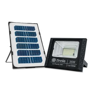 Refletor Solar Zinnia ZRS35, Led, 35w, Bateria 1600Mah, Com Controle Remoto, IP67, ZNE-ZRS35-01