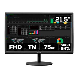 Monitor Zinnia Delfos E21.5, 21.5 Pol, TN, FHD, sRGB 94, 75Hz, HDMI/VGA, ZNO-DLFE215-BL01 Monitor Zinnia Delfos E21.5, 21.5 Pol, TN, FHD, sRGB 94, 75Hz, HDMI/VGA, ZNO-DLFE215-BL01