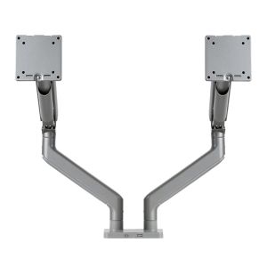 Suporte Articulado Com Pistão a Gas Para Dois Monitores Zinnia Nimbo 200N PRO, 17 Pol. a 45 Pol., Preto, ZNO-ZB200PRO-BK01