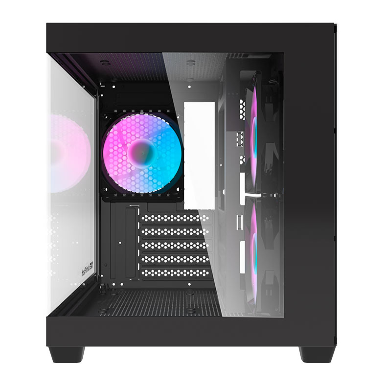 Gabinete Gamer Aigo Darkflash Durin D275M, Rainbow, Mid-Tower, Lateral de Vidro, Com 3 Fans, Preto, DC-D275M-B-BR2 - miniatura 3
