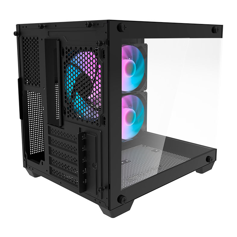 Gabinete Gamer Aigo Darkflash Durin D275M, Rainbow, Mid-Tower, Lateral de Vidro, Com 3 Fans, Preto, DC-D275M-B-BR2 - miniatura 7