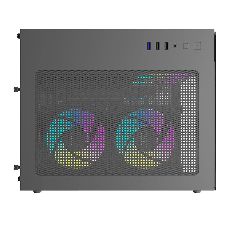 Gabinete Gamer Aigo Darkflash Durin D275M, Rainbow, Mid-Tower, Lateral de Vidro, Com 3 Fans, Preto, DC-D275M-B-BR2 - miniatura 6