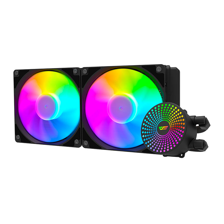 Water Cooler Aigo Darkflash Radiant DC240, ARGB, 240mm, Preto, DC240BK - miniatura 4