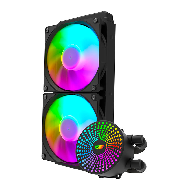Water Cooler Aigo Darkflash Radiant DC240, ARGB, 240mm, Preto, DC240BK - miniatura 3