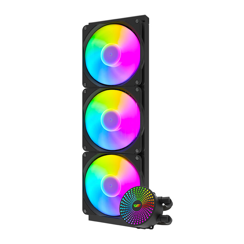 Water Cooler Aigo Darkflash Radiant DC420, ARGB, 420mm, Preto, DC420BK - miniatura 3