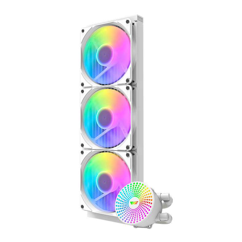 Water Cooler Aigo Darkflash Radiant DC420, ARGB, 420mm, Branco, DC420WH - miniatura 3