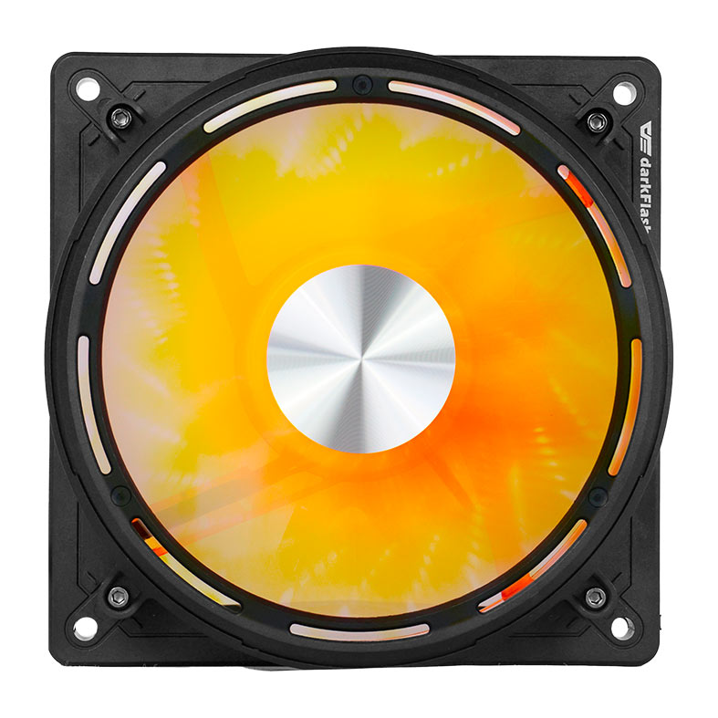 Ventoinha Aigo Darkflash DE8, ARGB, 120mm, Preto, DE8-BK - imagem 1
