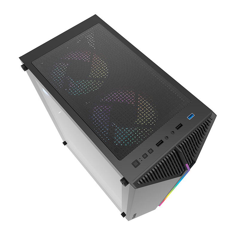 Gabinete Gamer Aigo DarkFlash DK151, RGB, Mid-Tower, Lateral de Vidro, Com 3 Fans, Preto, DK151-BK - miniatura 7