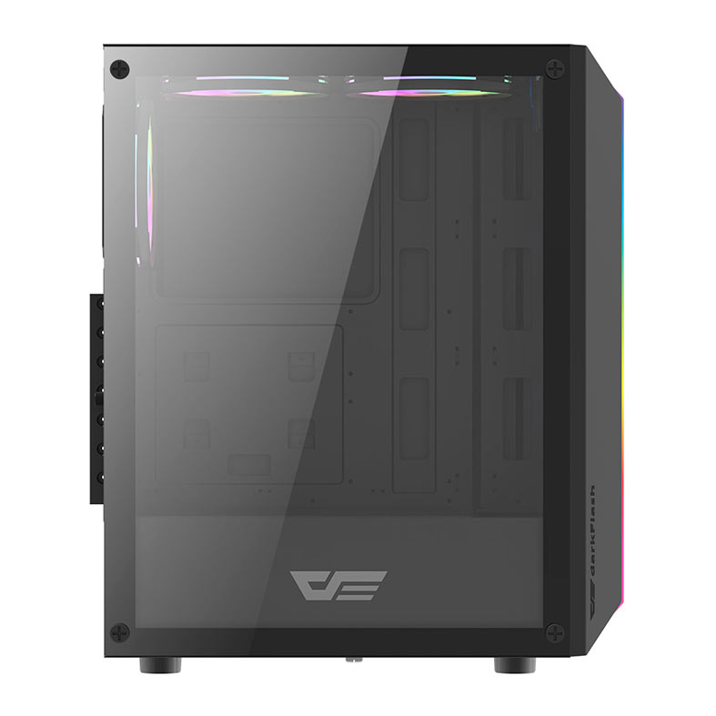 Gabinete Gamer Aigo DarkFlash DK151, RGB, Mid-Tower, Lateral de Vidro, Com 3 Fans, Preto, DK151-BK - miniatura 6