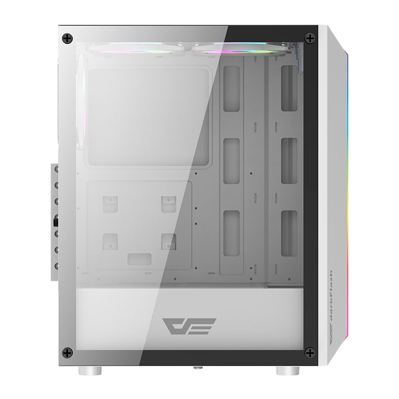 Gabinete Gamer Aigo DarkFlash DK151, RGB, Mid-Tower, Lateral de Vidro, Com 3 Fans, Branco, DK151-WH - miniatura 6