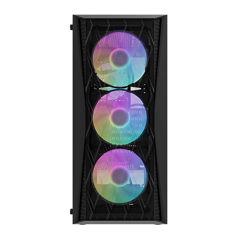 Gabinete Gamer Aigo DarkFlash DK352 Mesh, Mid-Tower, Lateral de Vidro, Com 4 Fans, Preto, DK352-MESH-4F - miniatura 4