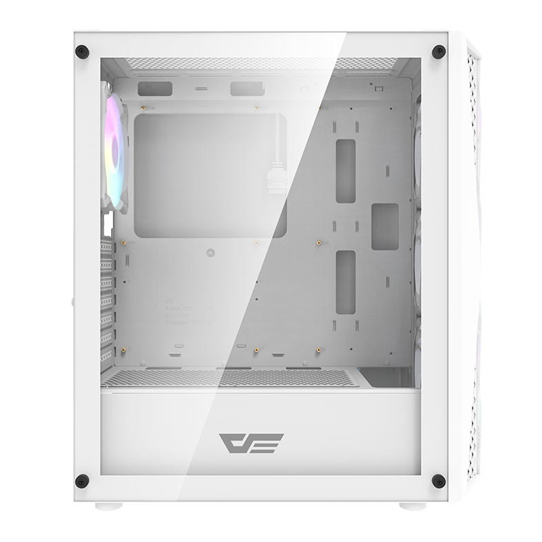 Gabinete Gamer Aigo DarkFlash DK352 Mesh, ARGB, Mid-Tower, Lateral de Vidro, Com 4 Fans, Branco, DK352WH-MESH-4F - miniatura 5