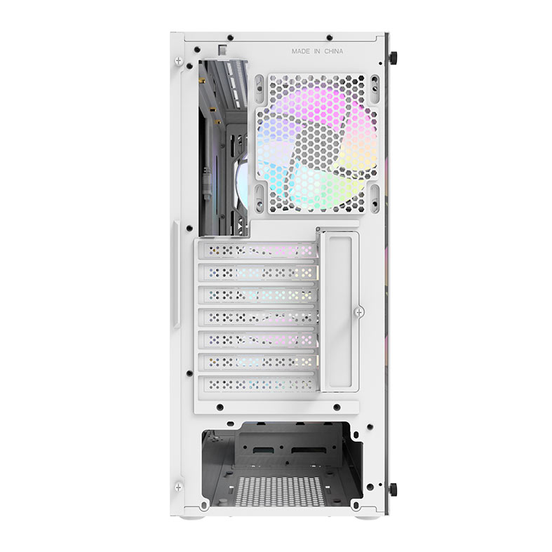 Gabinete Gamer Aigo DarkFlash DK352 Mesh, ARGB, Mid-Tower, Lateral de Vidro, Com 4 Fans, Branco, DK352WH-MESH-4F - miniatura 7