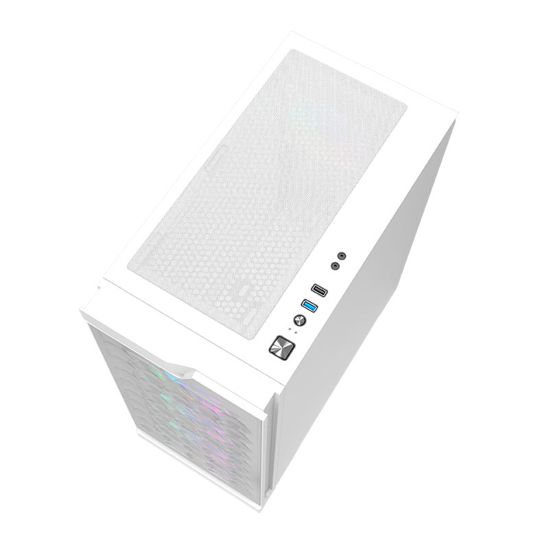 Gabinete Gamer Aigo Darkflash DK361, RGB, Mid-Tower, Lateral De Vidro, Com 4 Fans, Branco, DK361-WH - miniatura 7