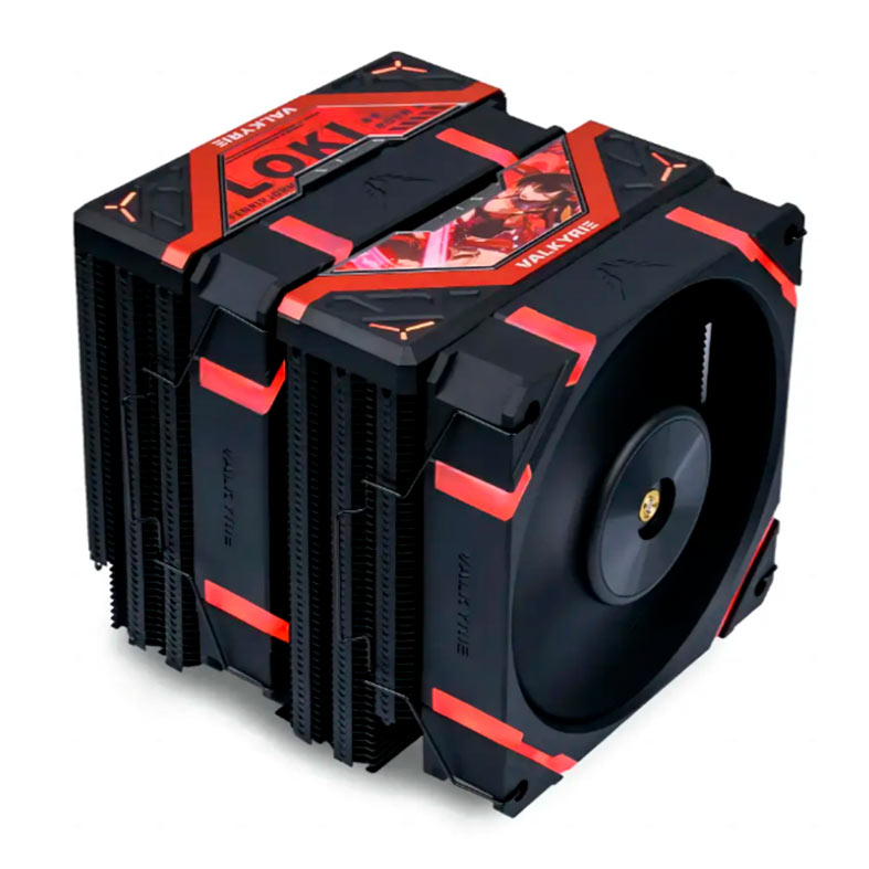 Cooler Para Processador Valkyrie Loki, Dual Tower, ARGB, 120mm, Preto, DL125-LOKI-BLK