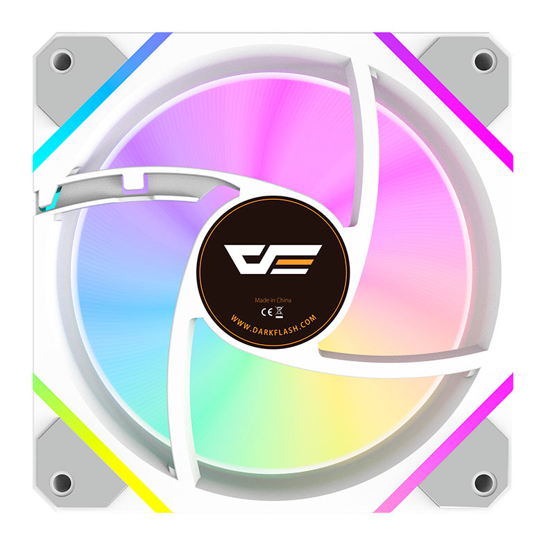 Ventoinha Aigo Darkflash DM12 F, ARGB, 120mm, Branco, DM12F-WH - miniatura 9