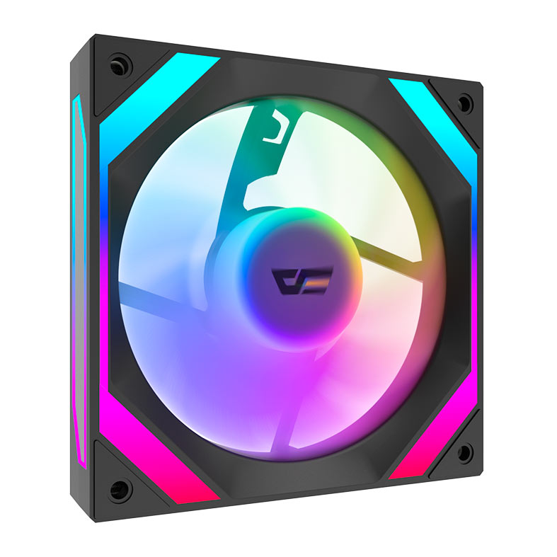 Ventoinha Aigo Darkflash DM22 Pro, ARGB, 120mm, Preto, DM22PRO-BK - miniatura 3