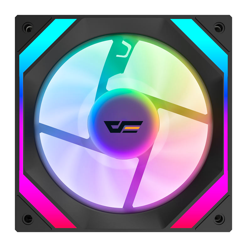 Ventoinha Aigo Darkflash DM22 Pro, ARGB, 120mm, Preto, DM22PRO-BK - imagem 1