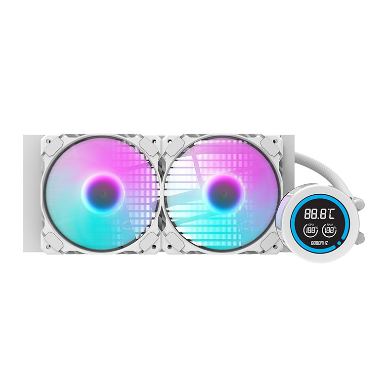 Water Cooler Aigo Darkflash Nebula DN-240D, ARGB, 240mm, Branco, DN-240D-WH - miniatura 3