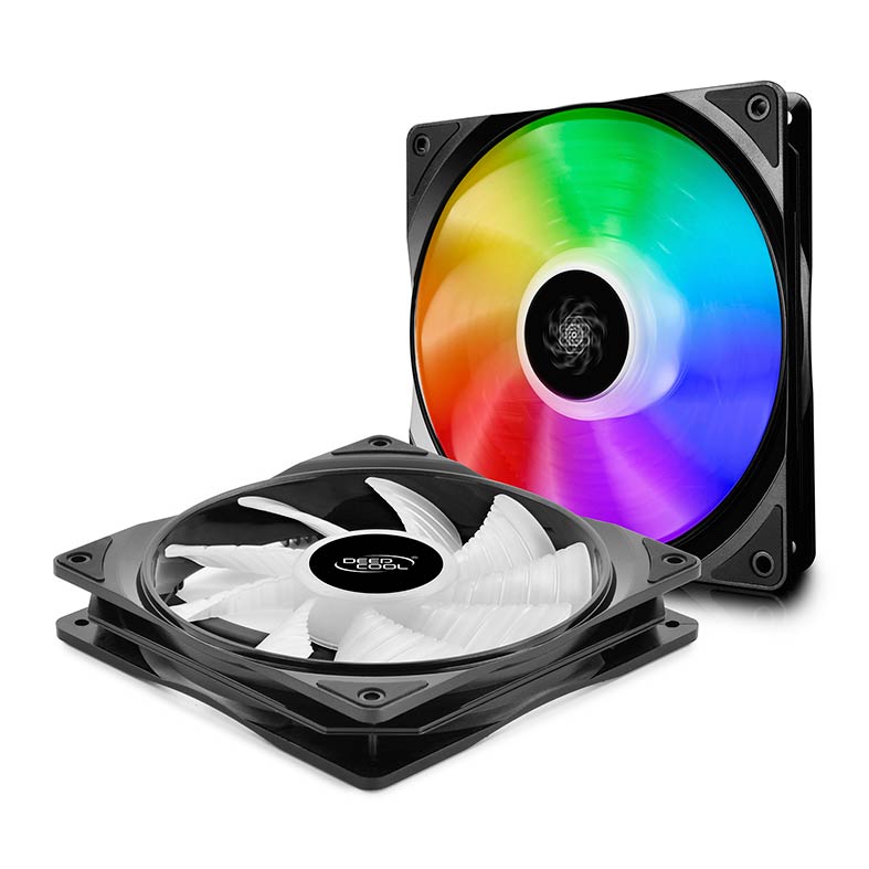 Kit Ventoinhas DeepCool CF140 2x140mm RGB, DP-FA-RGB-CF140-2 - miniatura 3