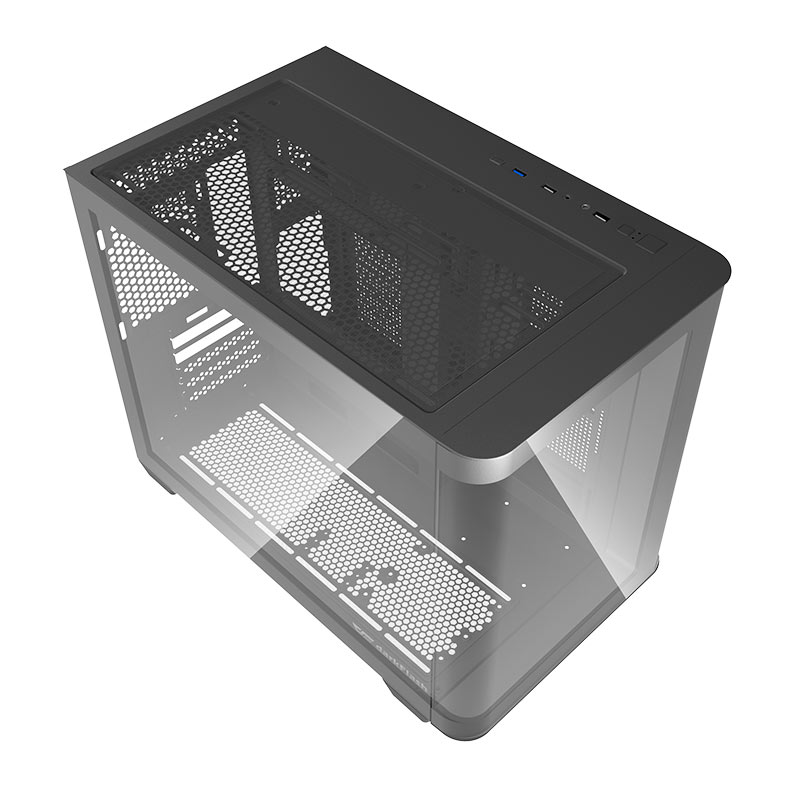 Gabinete Gamer Aigo DarkFlash DPW90M, Mini-Tower, Lateral de Vidro, Preto, DPW90M-BK - miniatura 4