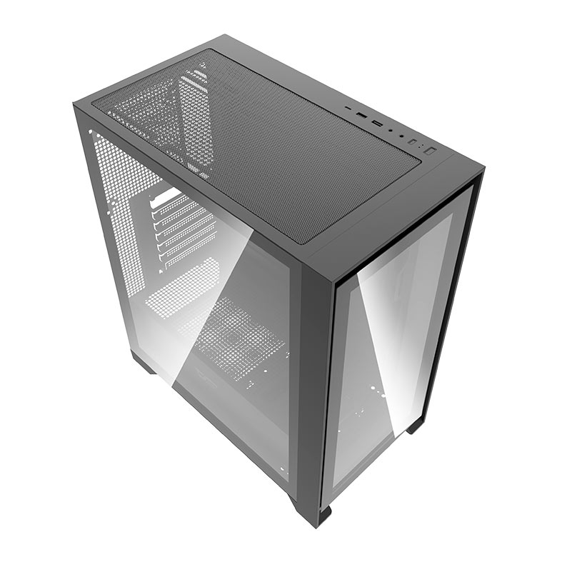 Gabinete Gamer Aigo Darkflash DRX70 Glass, Mid-Tower, Lateral de Vidro, Preto, DRX70-GLASS-BK - miniatura 3