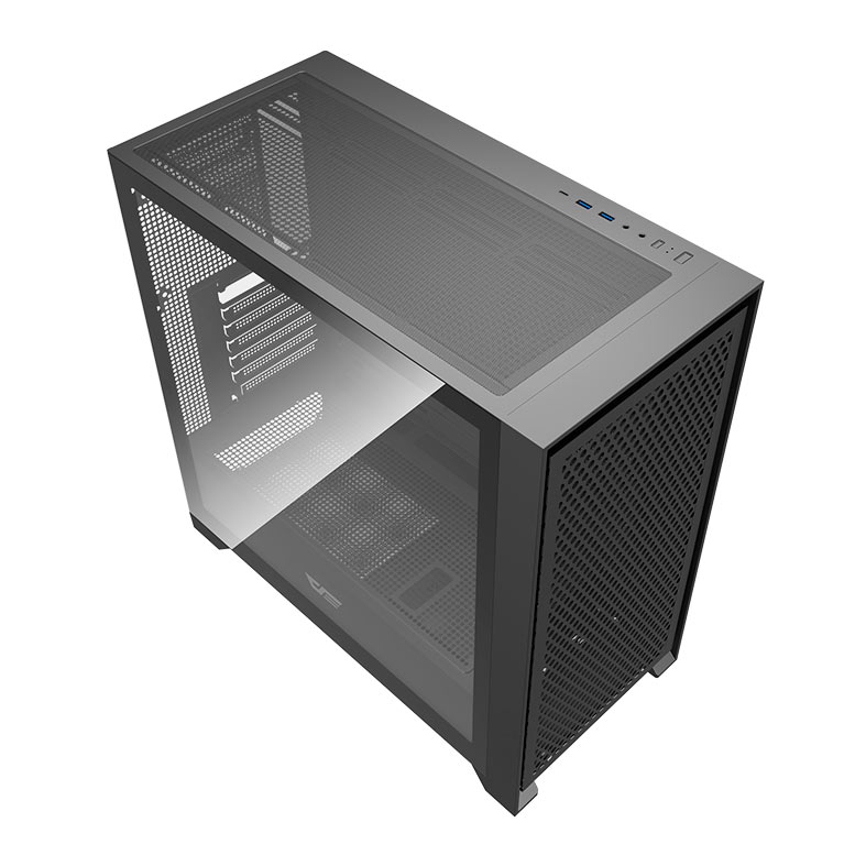 Gabinete Gamer Aigo DarkFlash DRX90 Mesh, Mid-Tower, Lateral de Vidro, Preto, DRX90-MESH-BLACK - miniatura 4