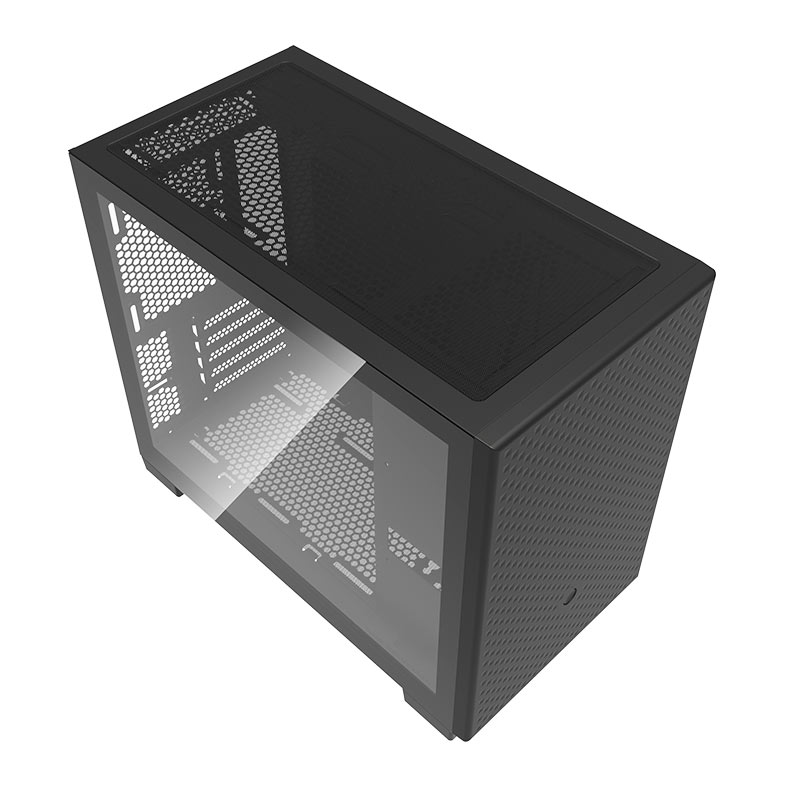 Gabinete Gamer Aigo Darkflash DS200, Mid-Tower, Lateral de Vidro, Com 3 Fans, Preto, DS200-BK - miniatura 3